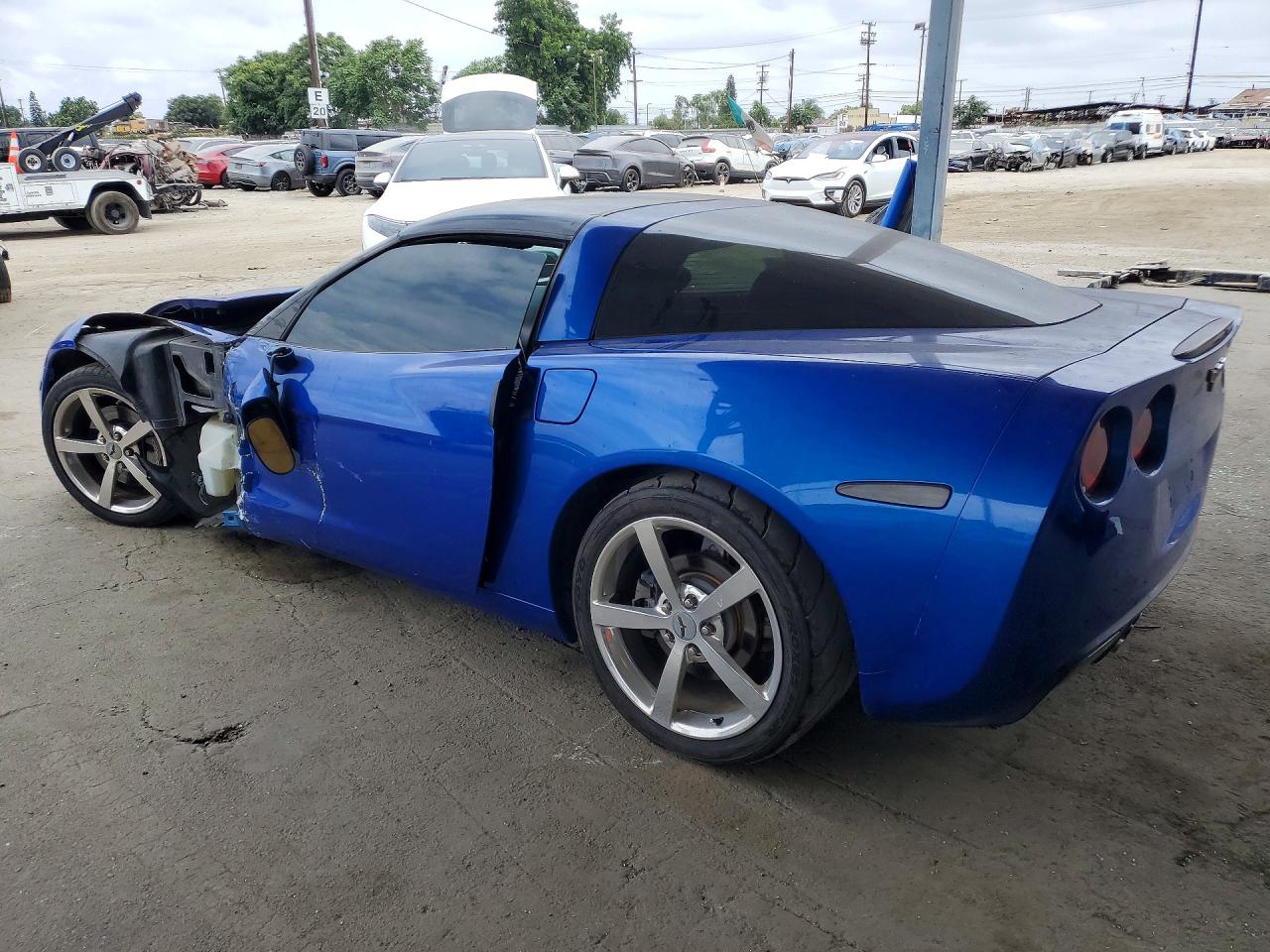 2008 Chevrolet Corvette Blue vin: 1G1YY25W585112790