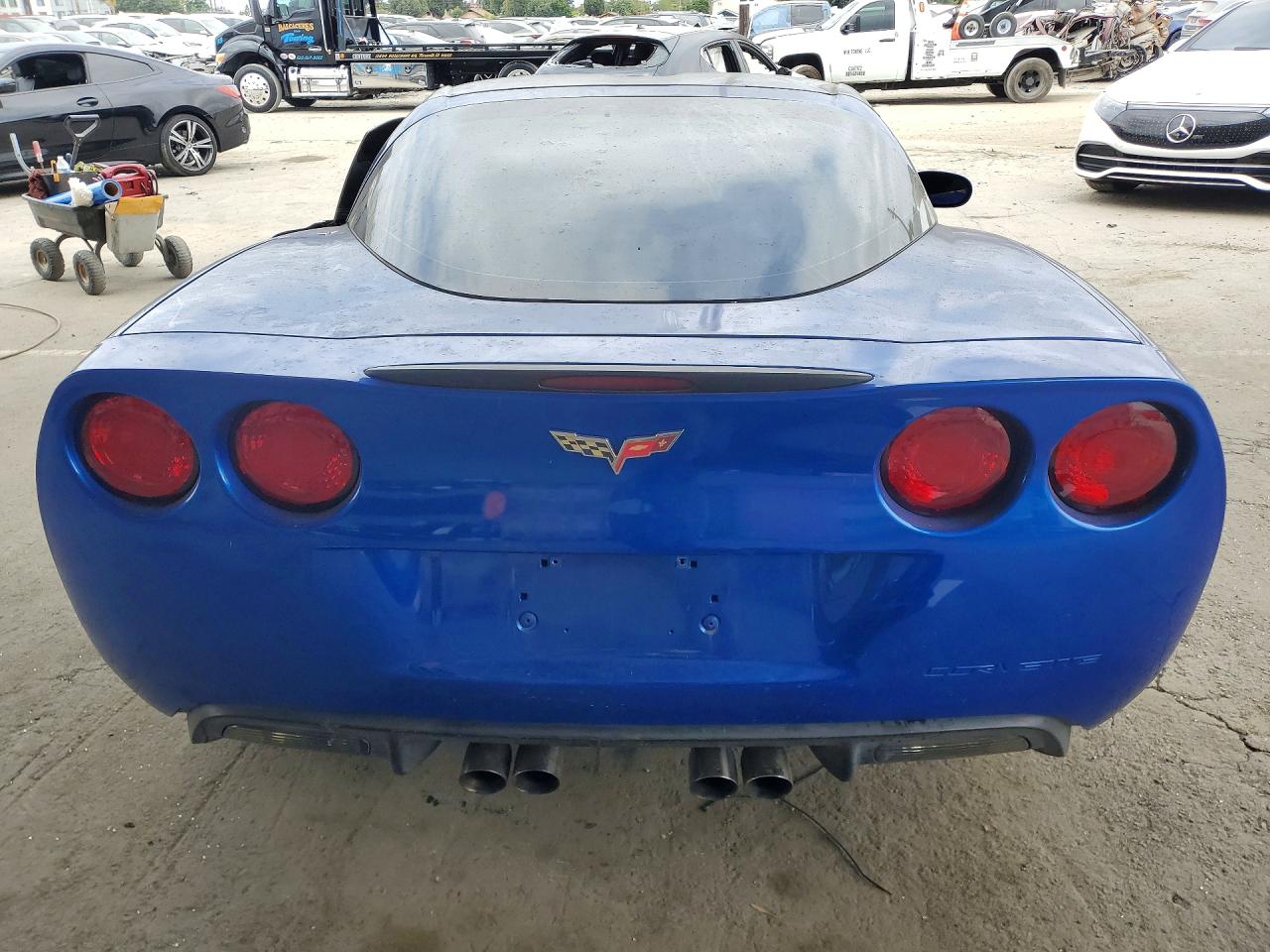 2008 Chevrolet Corvette Blue vin: 1G1YY25W585112790