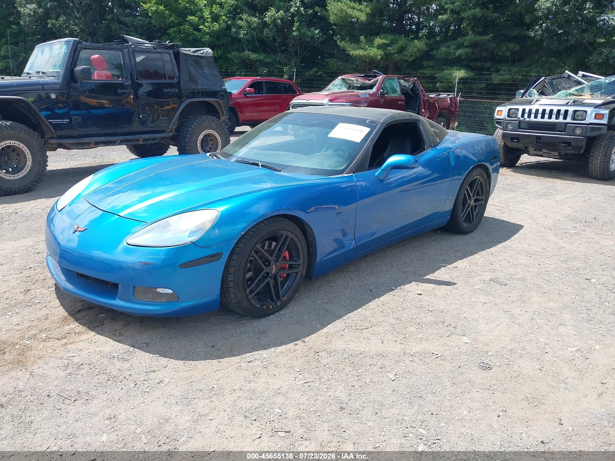 2008 Chevrolet Corvette   Blue vin: 1G1YY25W685115763