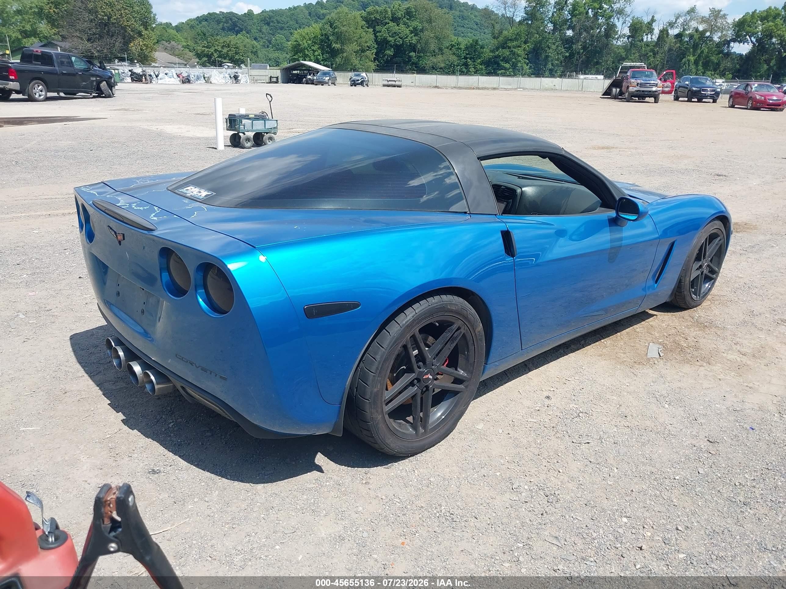 2008 Chevrolet Corvette   Blue vin: 1G1YY25W685115763