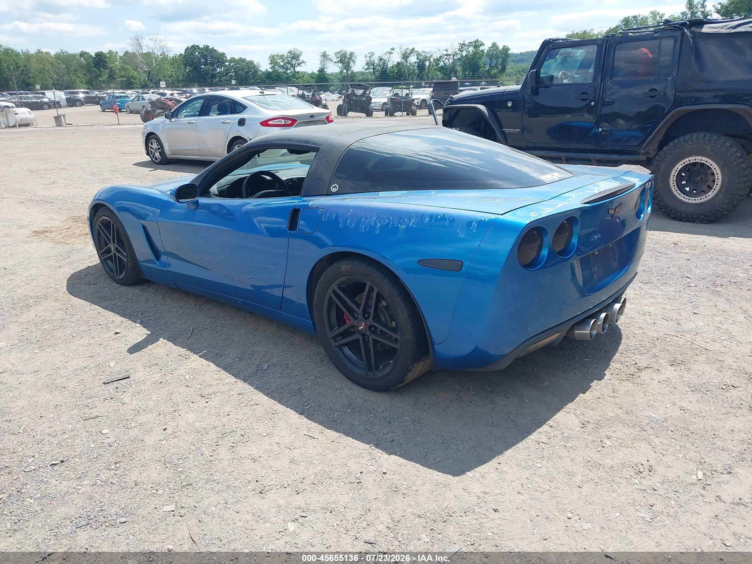 2008 Chevrolet Corvette   Blue vin: 1G1YY25W685115763