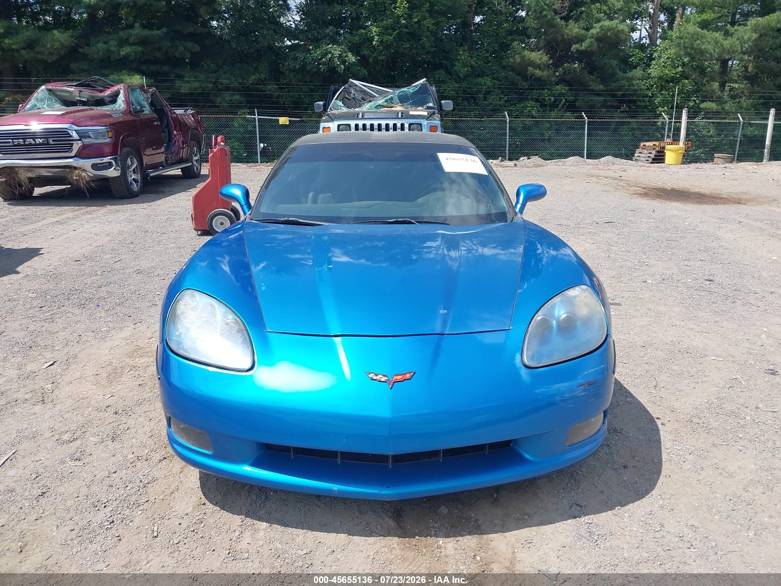 2008 Chevrolet Corvette   Blue vin: 1G1YY25W685115763