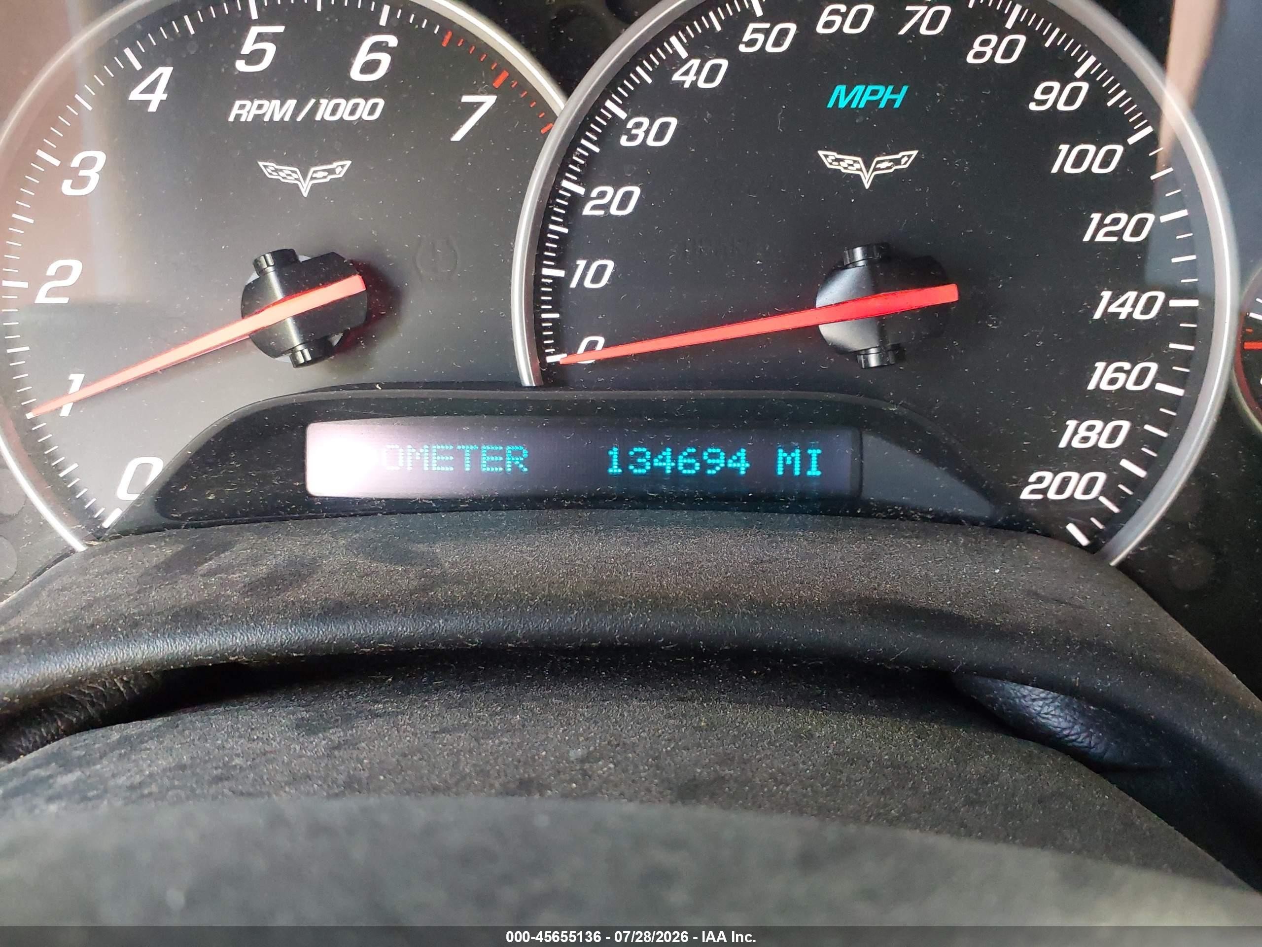 2008 Chevrolet Corvette   Blue vin: 1G1YY25W685115763