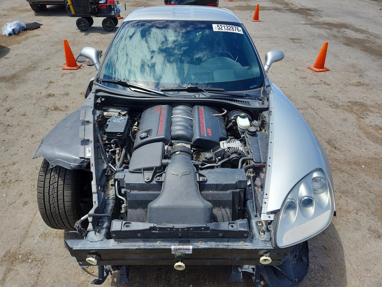 2008 Chevrolet Corvette Silver vin: 1G1YY25W985102277