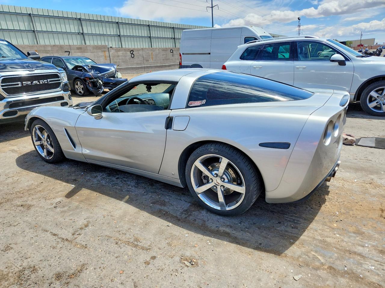2008 Chevrolet Corvette Silver vin: 1G1YY25W985102277