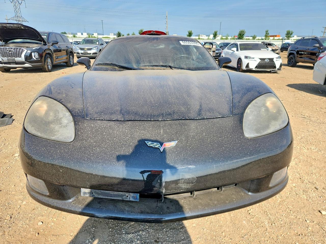 2008 Chevrolet Corvette Black vin: 1G1YY25W985115577