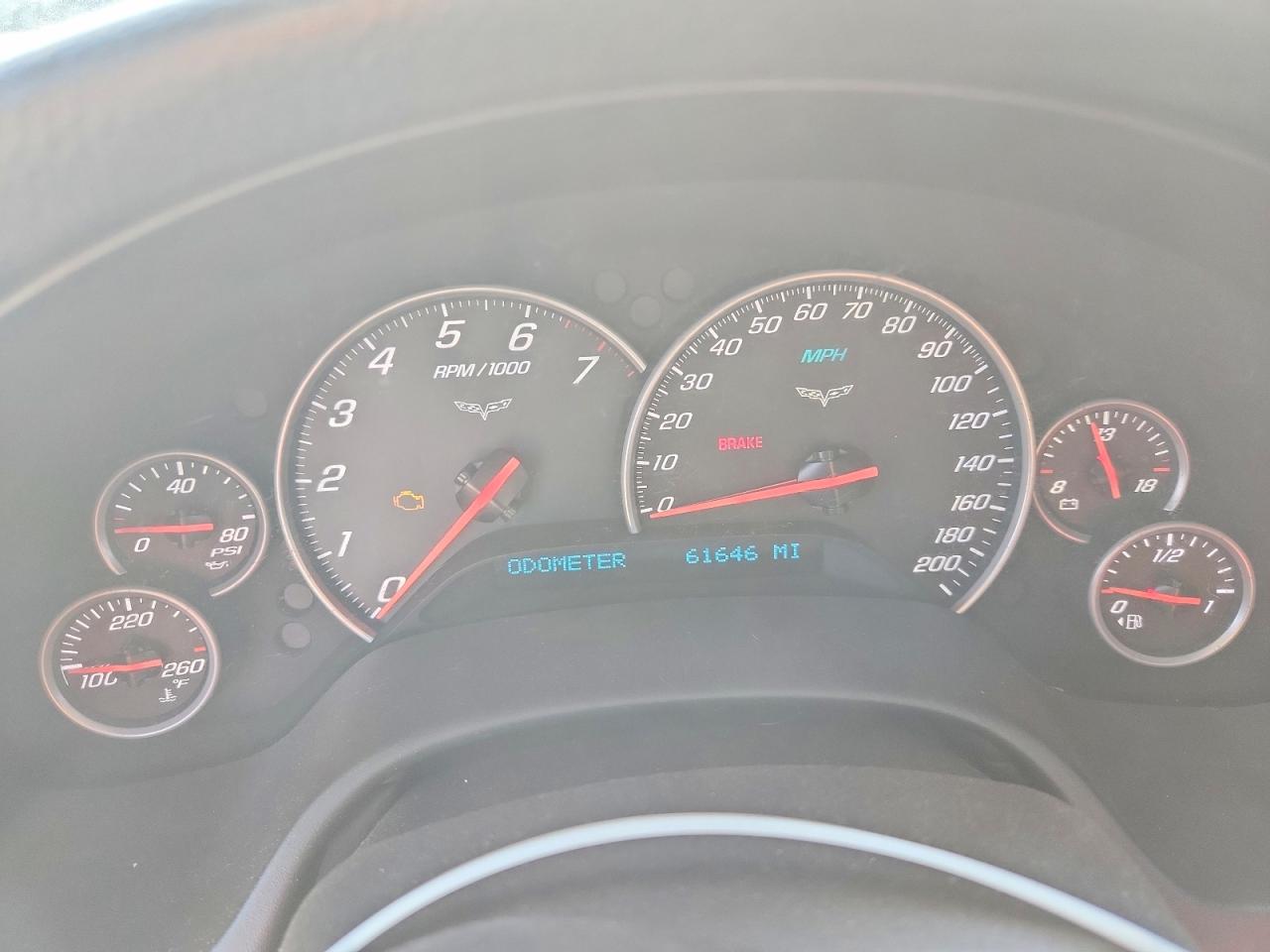 2008 Chevrolet Corvette Black vin: 1G1YY25W985115577