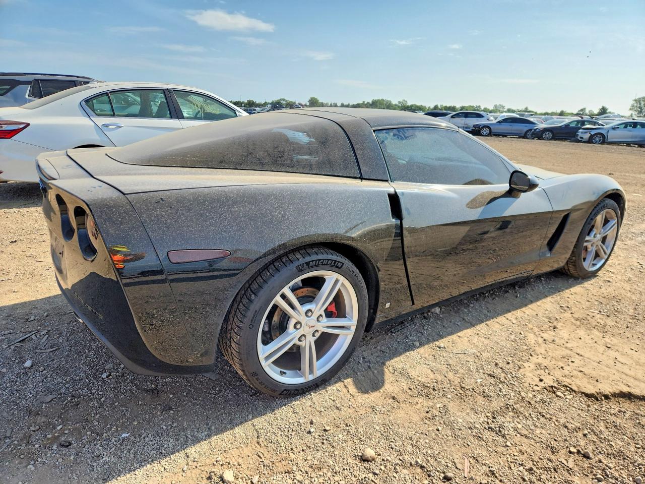 2008 Chevrolet Corvette Black vin: 1G1YY25W985115577