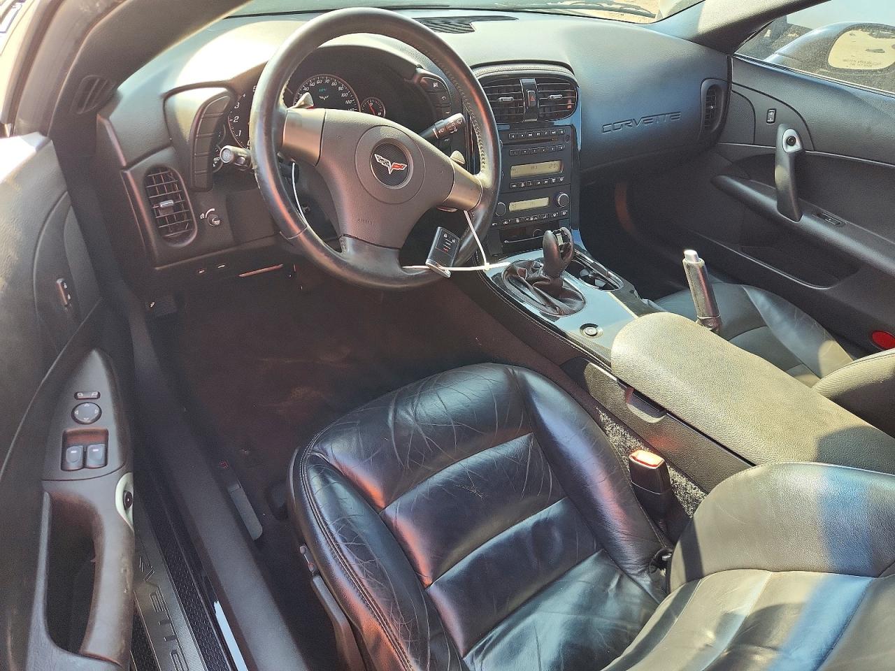 2008 Chevrolet Corvette Black vin: 1G1YY25W985115577