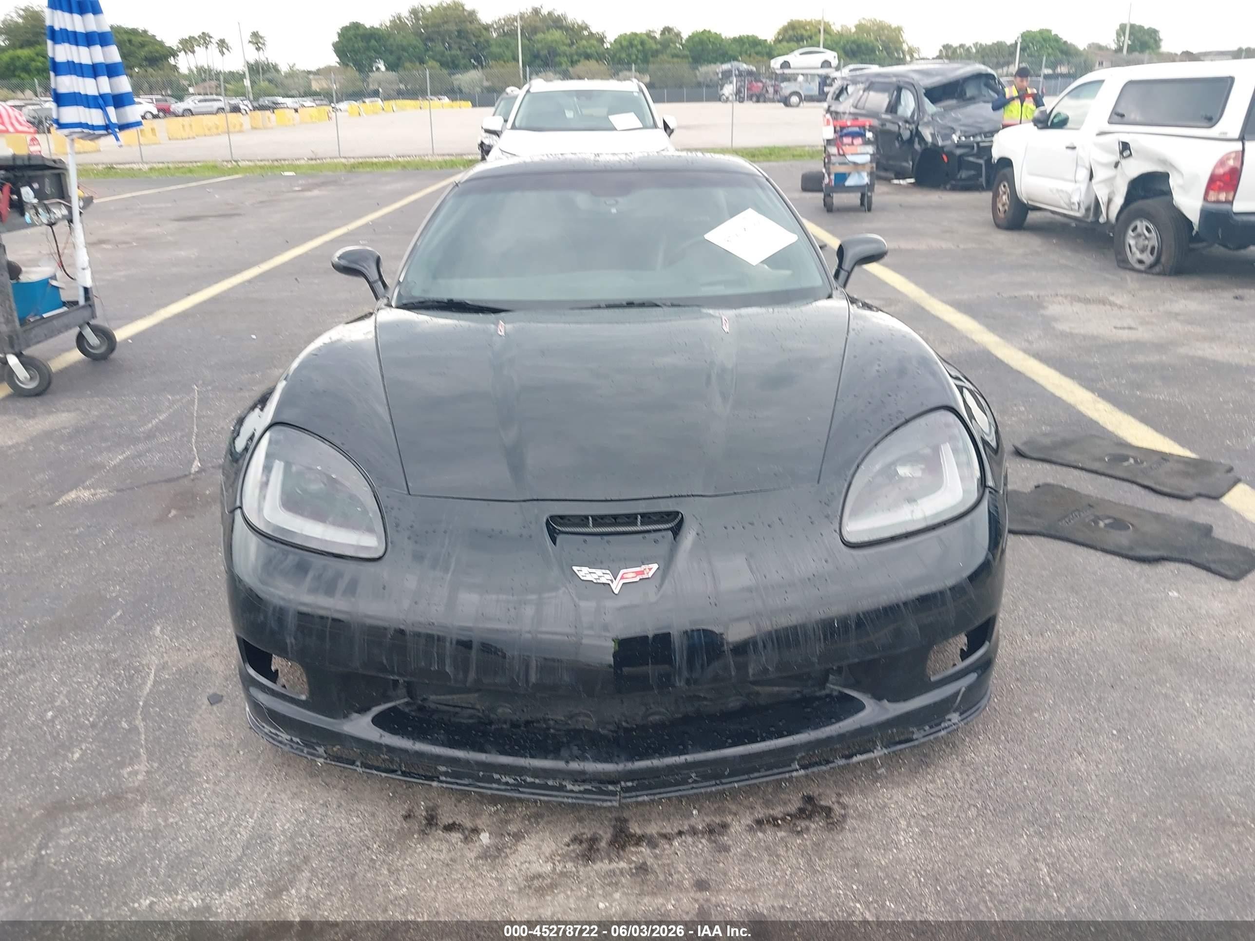 2007 Chevrolet Corvette Z06 Hardtop Black vin: 1G1YY26E075119280