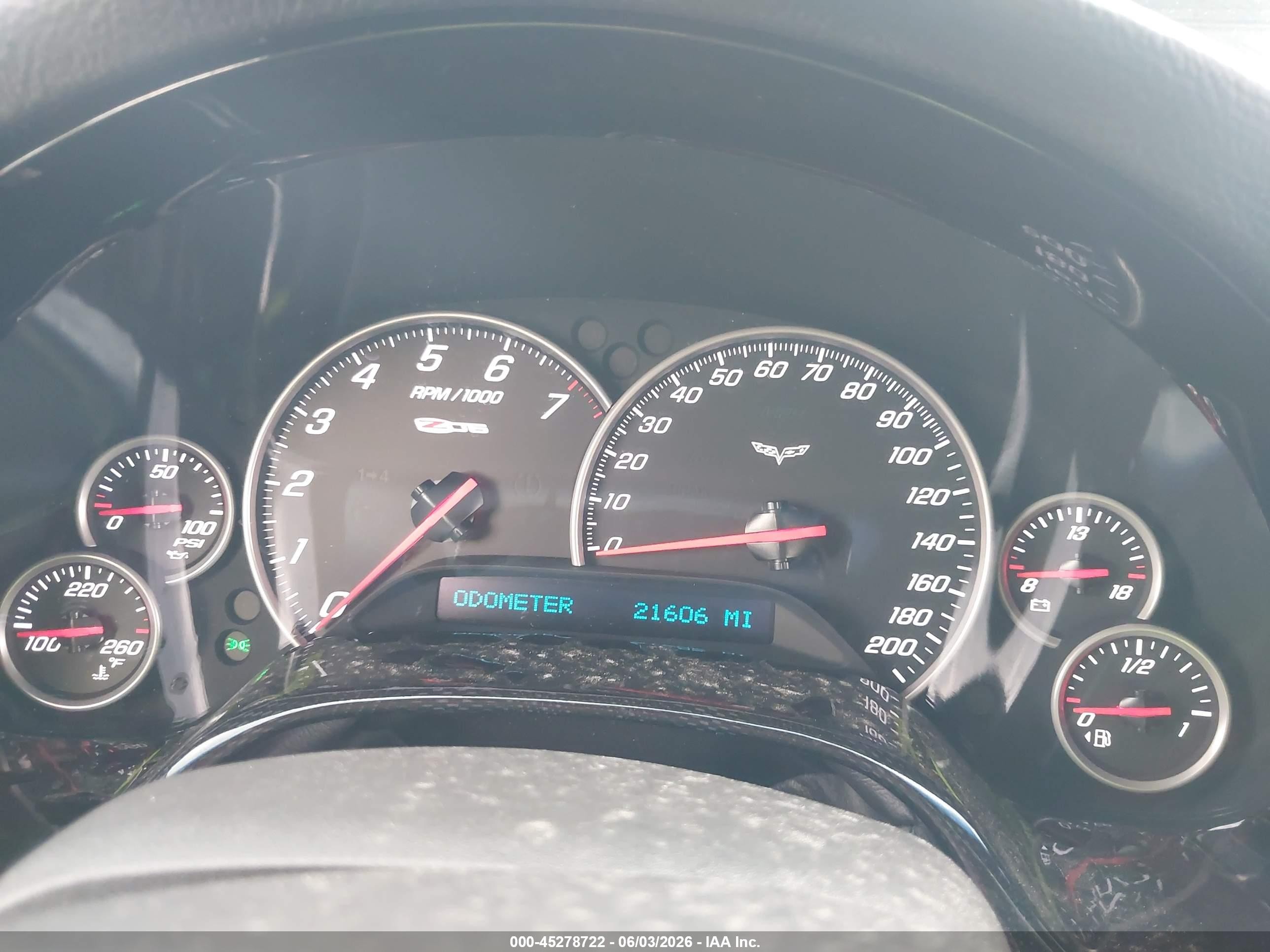 2007 Chevrolet Corvette Z06 Hardtop Black vin: 1G1YY26E075119280