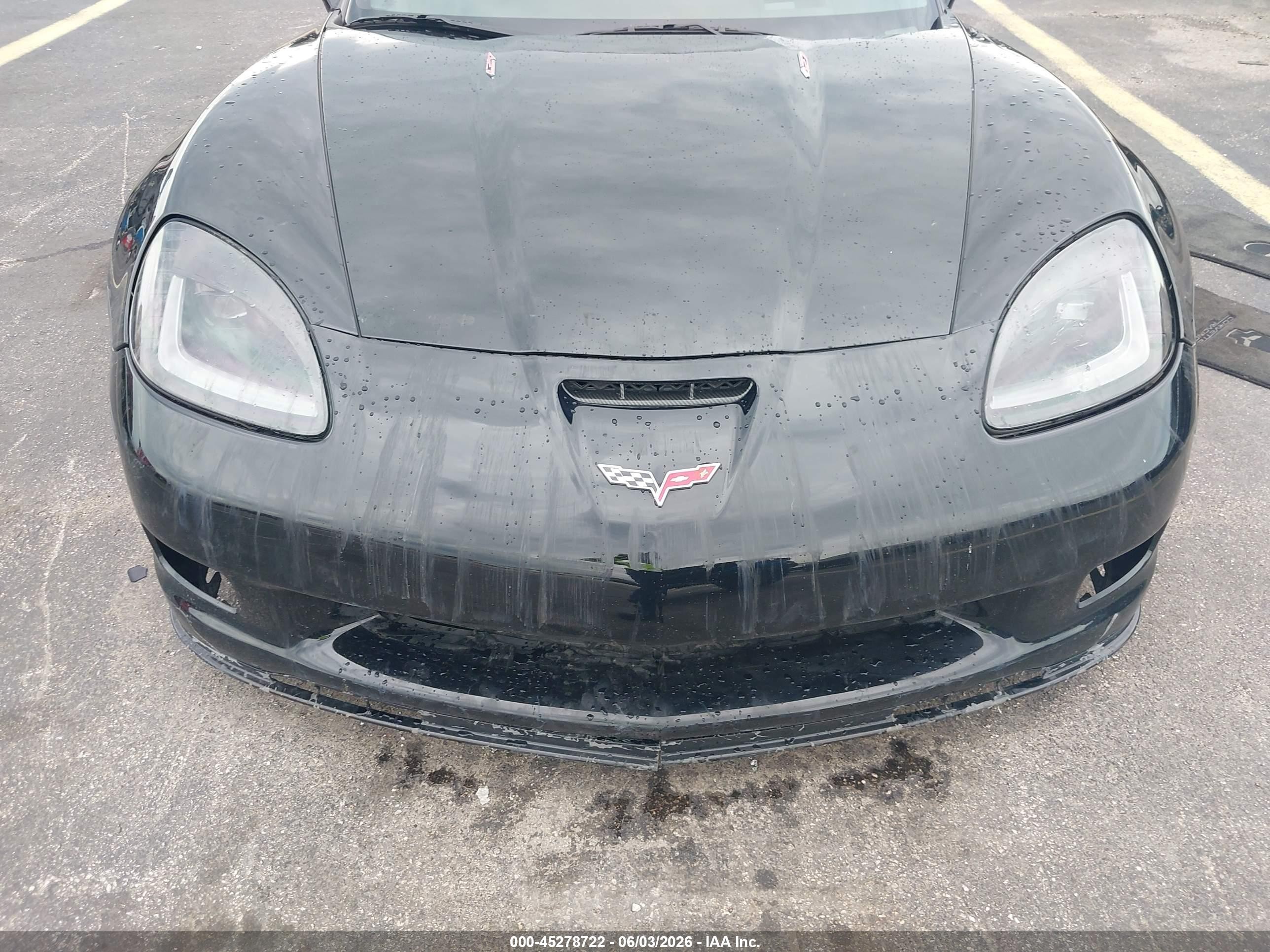 2007 Chevrolet Corvette Z06 Hardtop Black vin: 1G1YY26E075119280