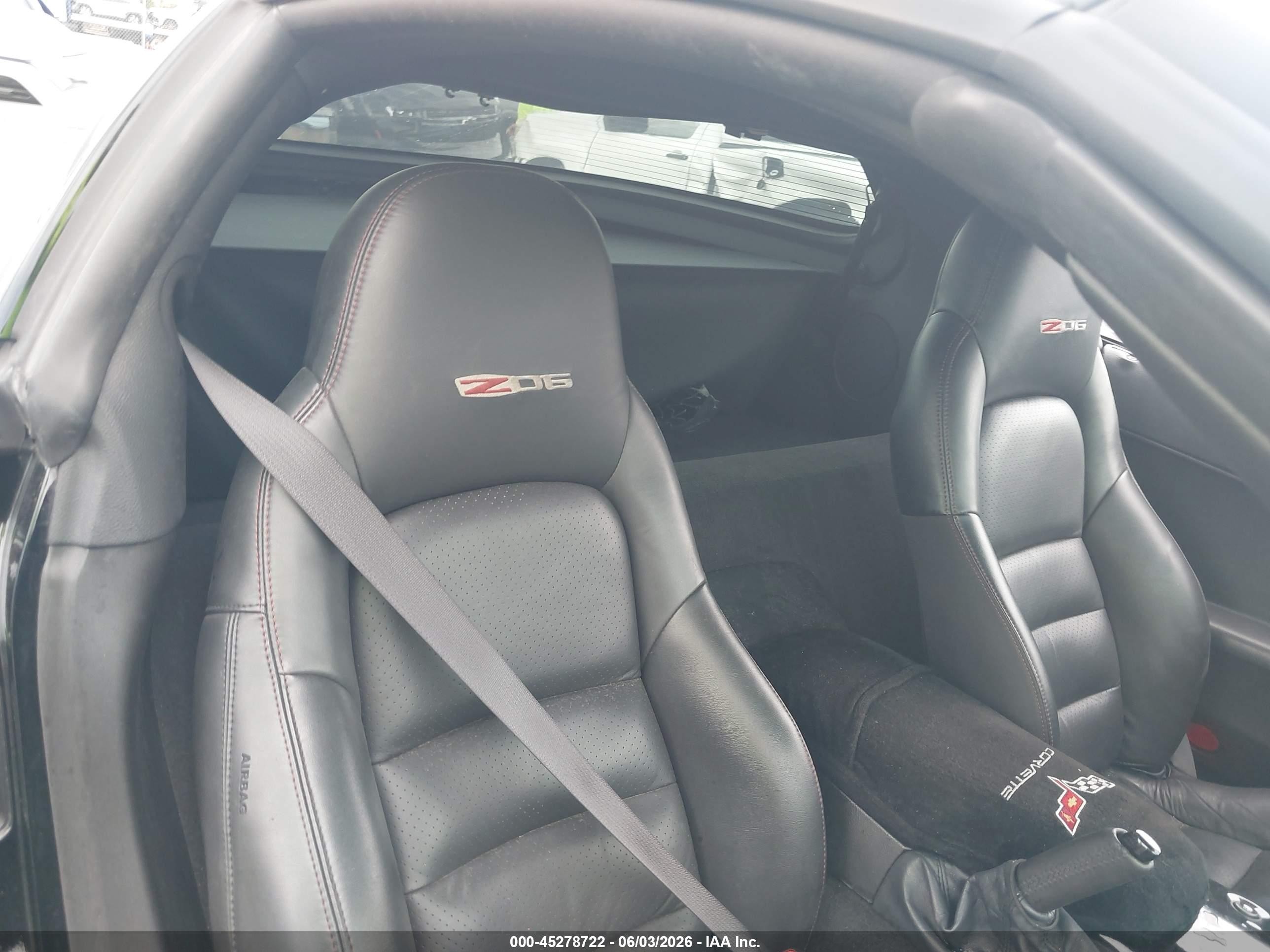 2007 Chevrolet Corvette Z06 Hardtop Black vin: 1G1YY26E075119280