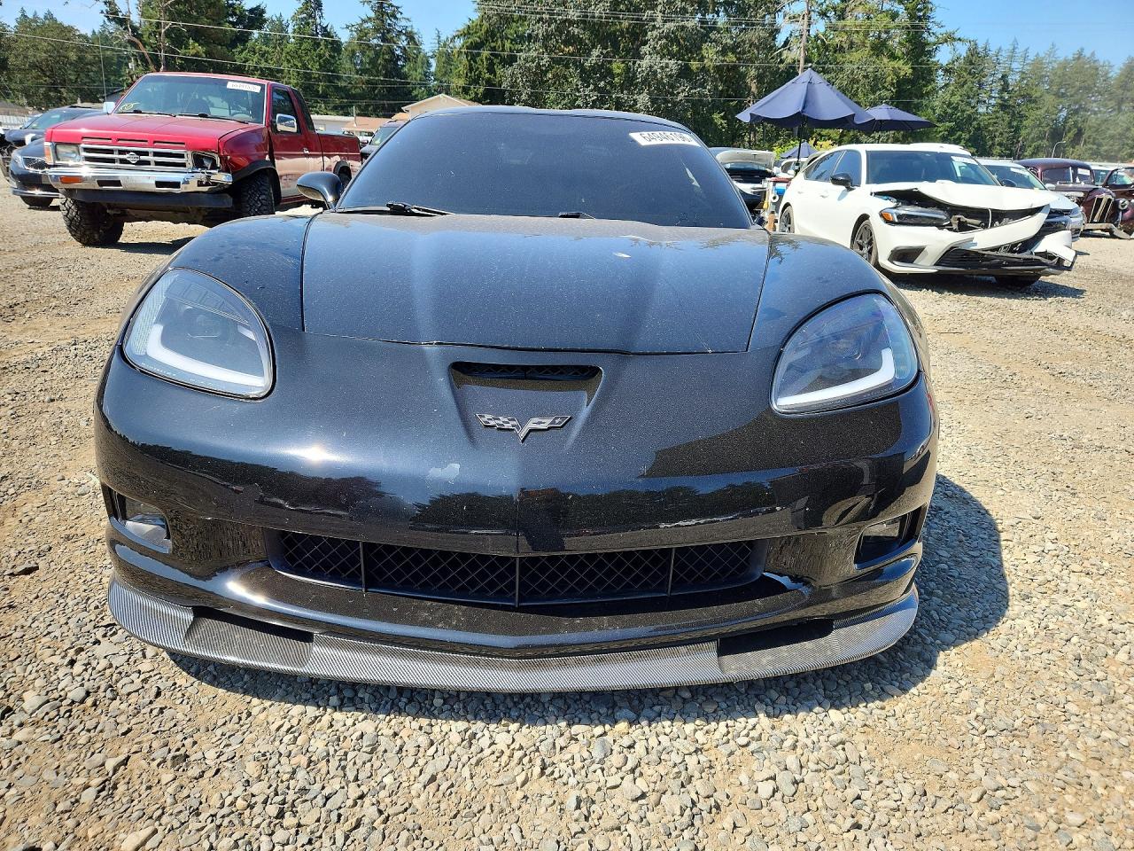 2008 Chevrolet Corvette Z06 Black vin: 1G1YY26E185117510