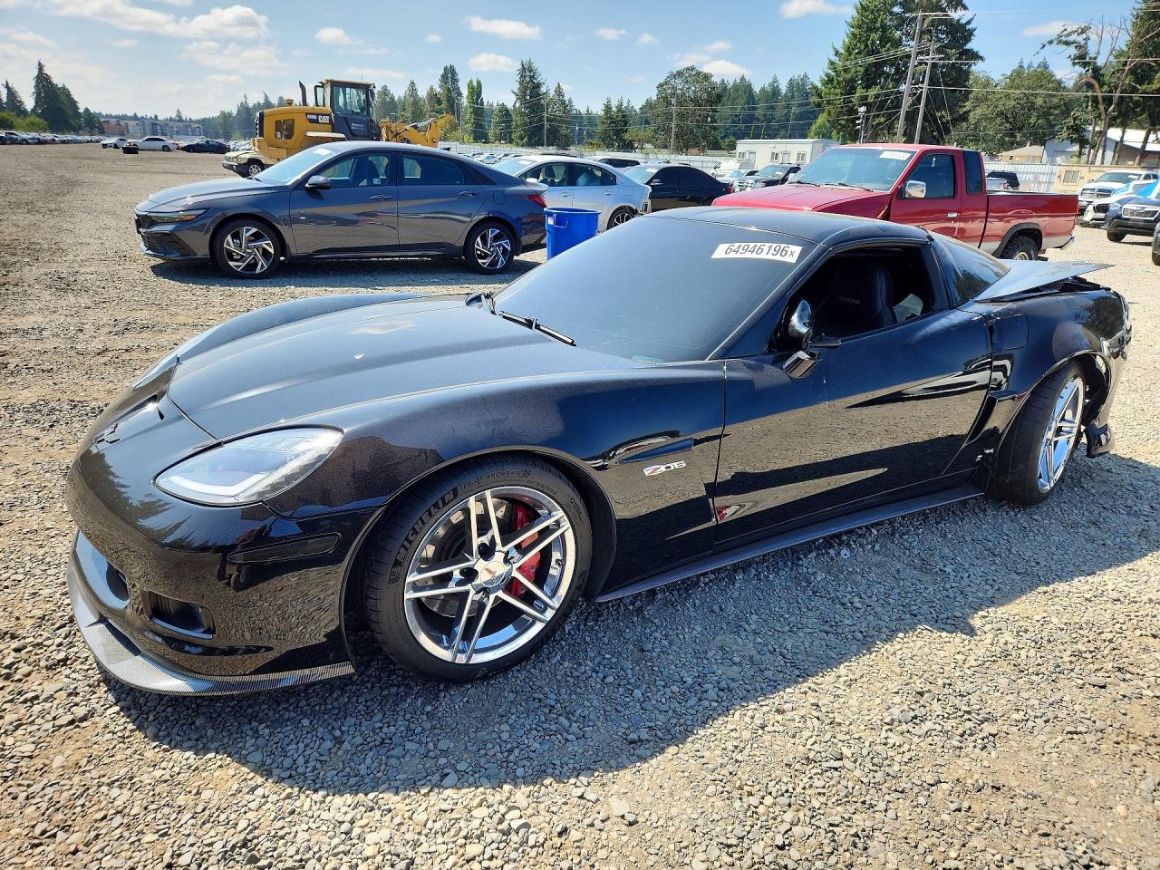 2008 Chevrolet Corvette Z06 Black vin: 1G1YY26E185117510