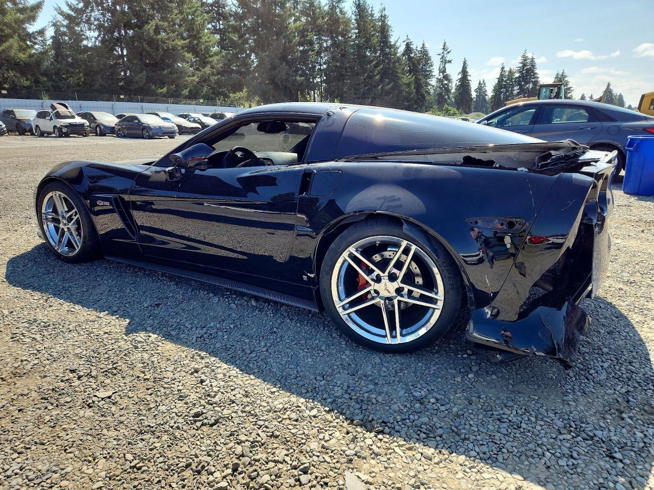 2008 Chevrolet Corvette Z06 Black vin: 1G1YY26E185117510