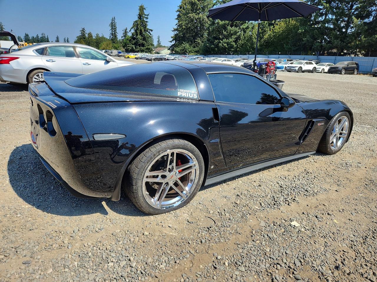 2008 Chevrolet Corvette Z06 Black vin: 1G1YY26E185117510