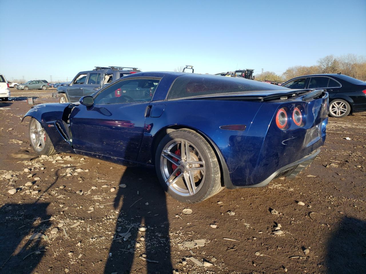 2007 Chevrolet Corvette Z06 Синий vin: 1G1YY26E275113898