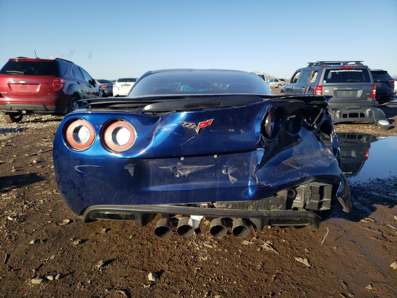 2007 Chevrolet Corvette Z06 Синий vin: 1G1YY26E275113898