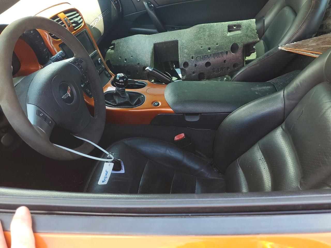 2007 Chevrolet Corvette Z06 Orange vin: 1G1YY26E275125825