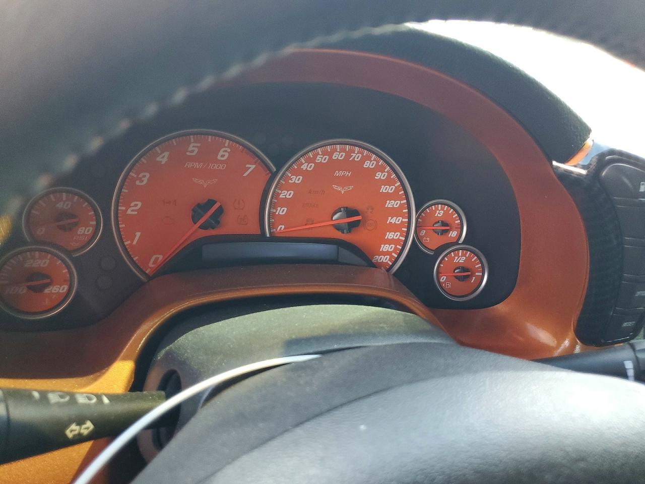 2007 Chevrolet Corvette Z06 Orange vin: 1G1YY26E275125825