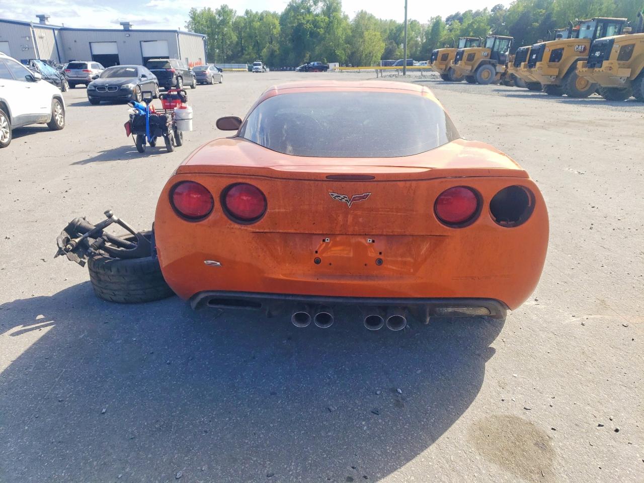 2007 Chevrolet Corvette Z06 Orange vin: 1G1YY26E675129635