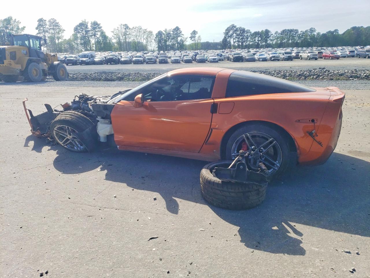 2007 Chevrolet Corvette Z06 Orange vin: 1G1YY26E675129635