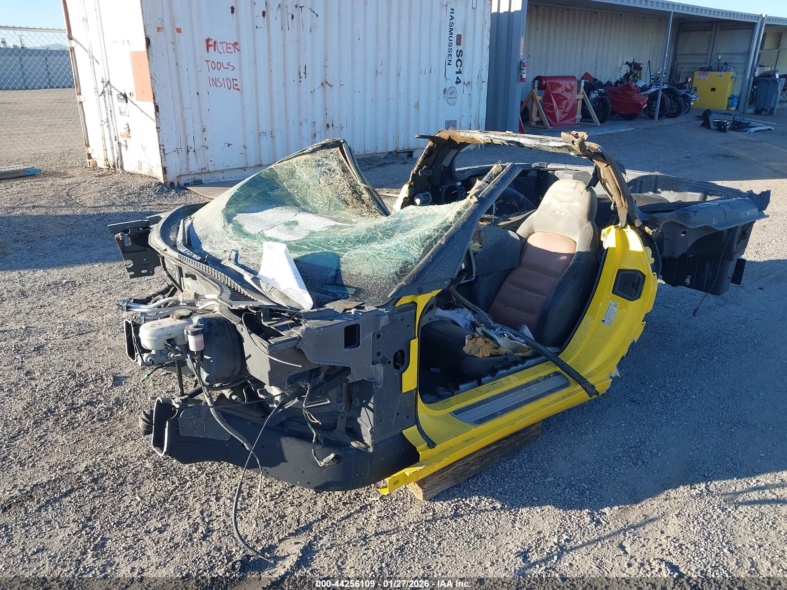 2008 Chevrolet Corvette Z06 Hardtop Yellow vin: 1G1YY26E785125871