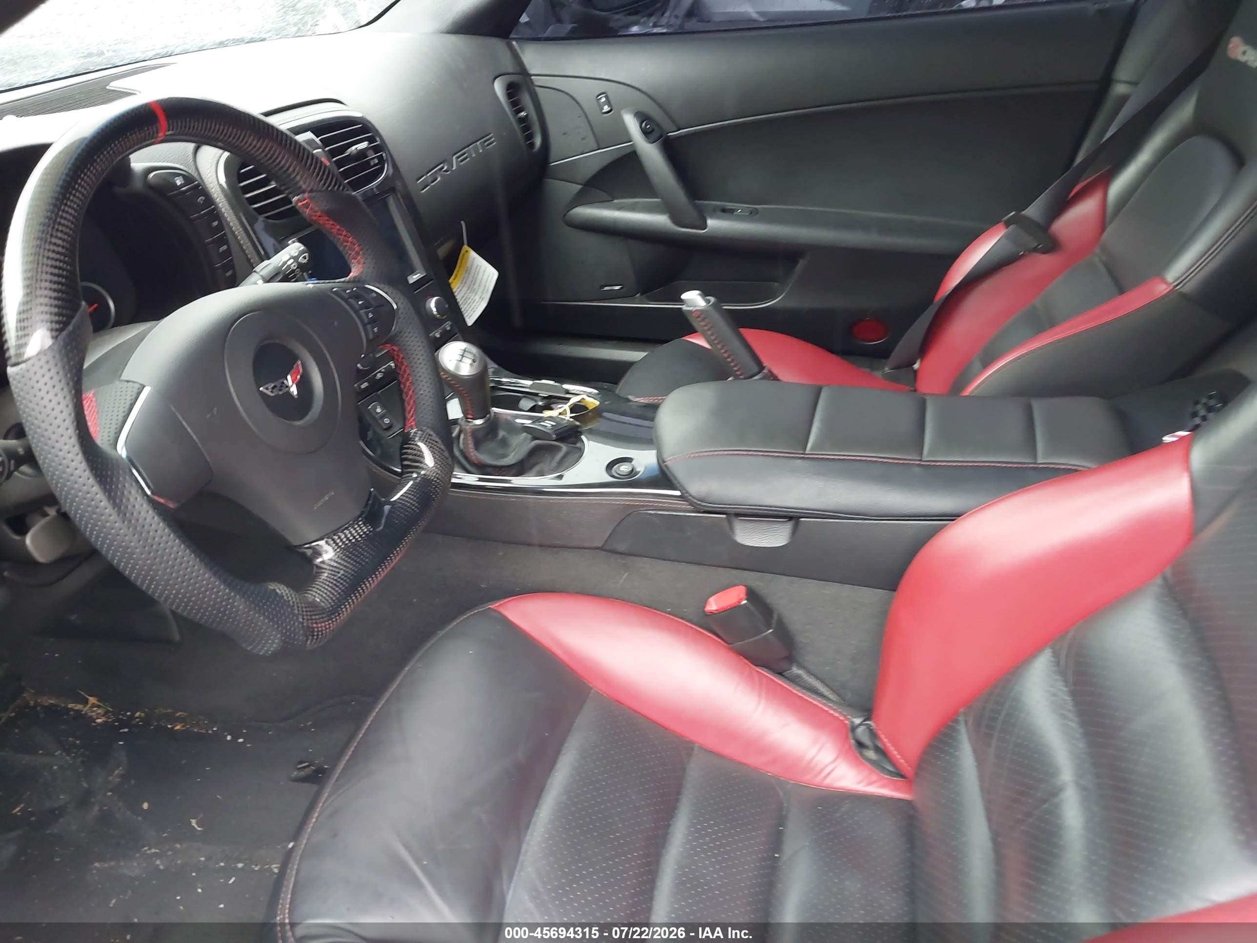 2008 Chevrolet Corvette Z06 Black vin: 1G1YY26E785125983