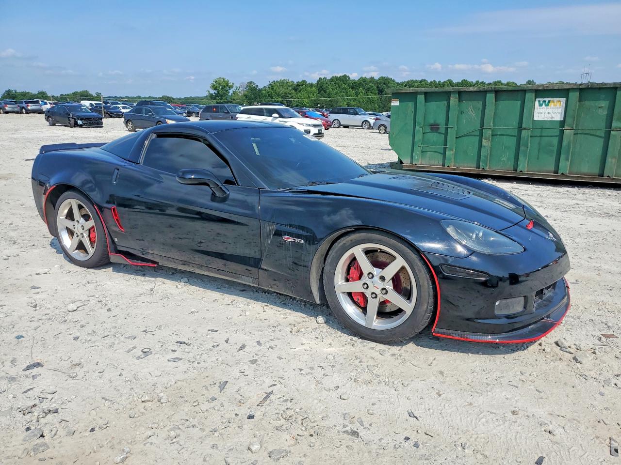 2008 Chevrolet Corvette Z06 Black vin: 1G1YY26EX85131972