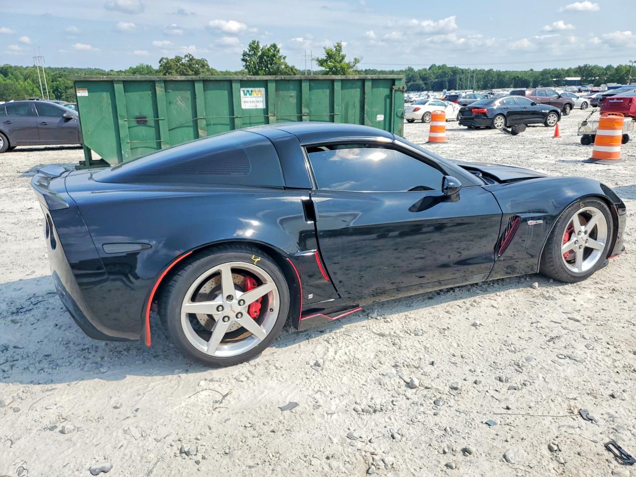2008 Chevrolet Corvette Z06 Black vin: 1G1YY26EX85131972