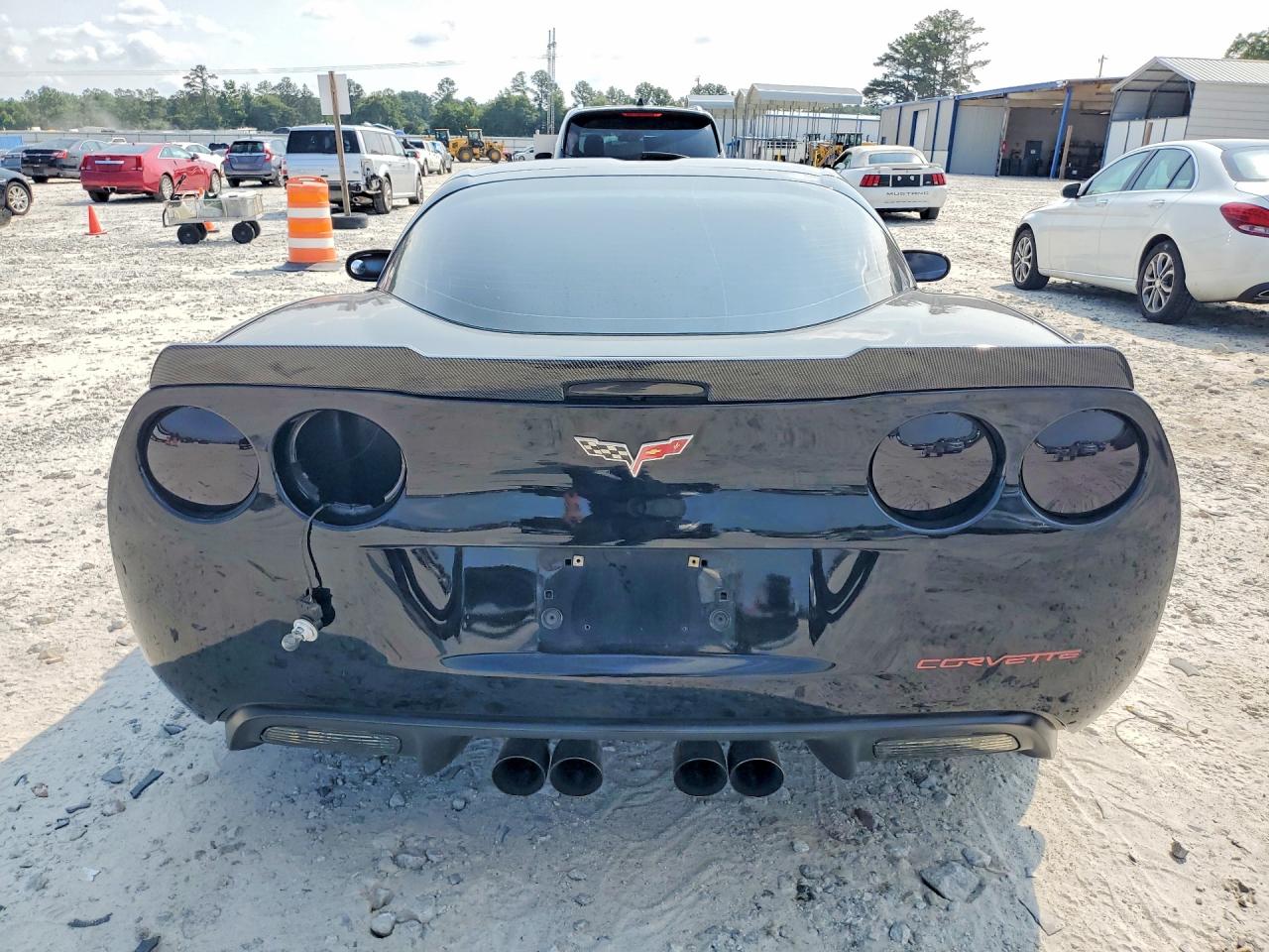 2008 Chevrolet Corvette Z06 Black vin: 1G1YY26EX85131972