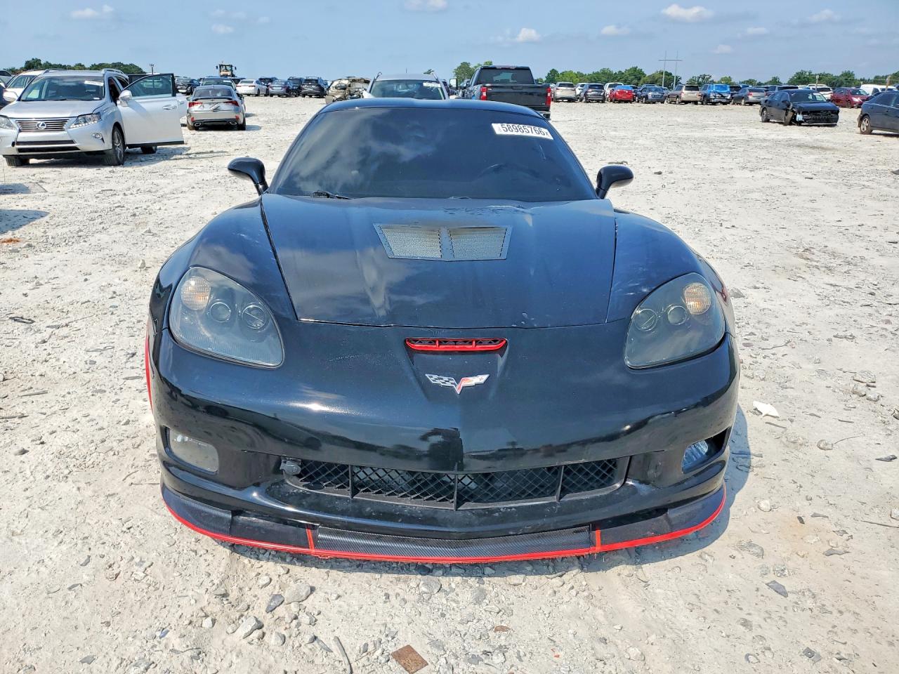 2008 Chevrolet Corvette Z06 Black vin: 1G1YY26EX85131972