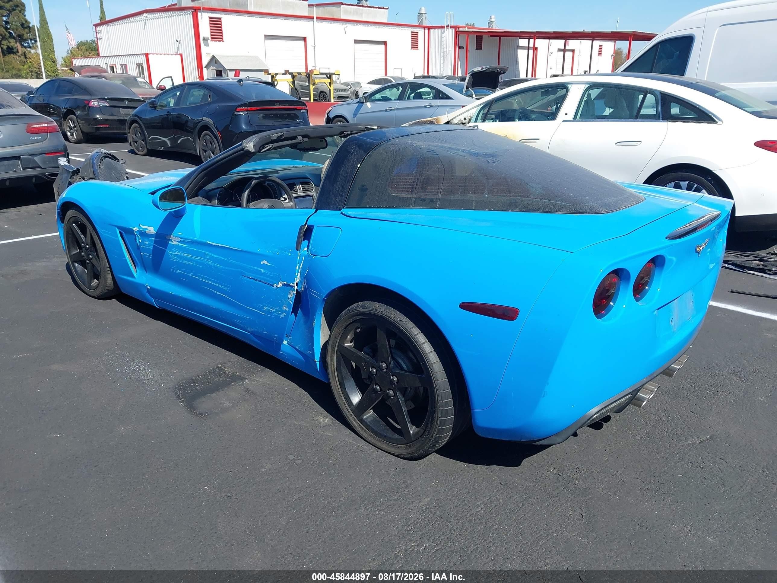 2006 Chevrolet Corvette Blue vin: 1G1YY26U065112352