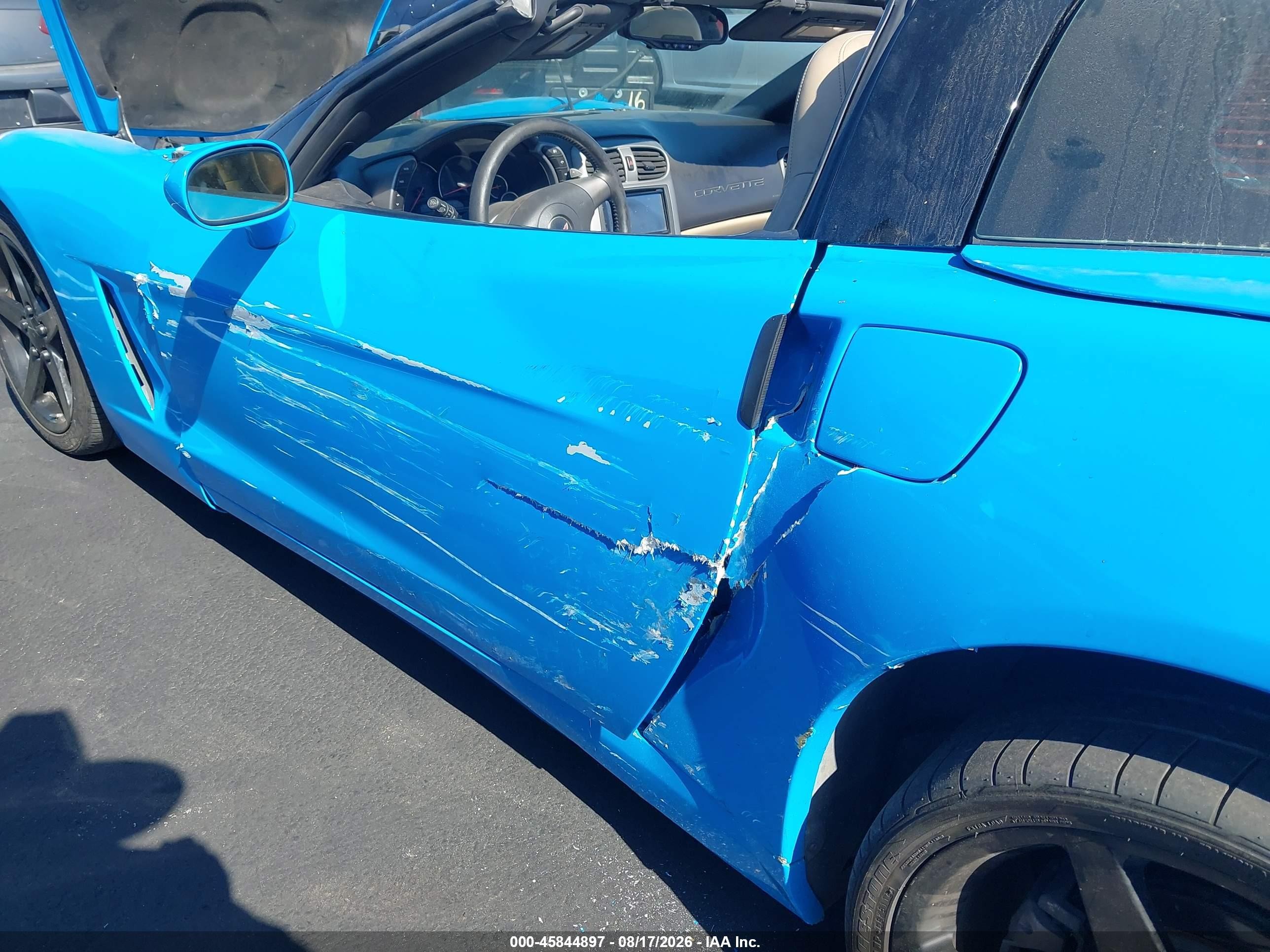 2006 Chevrolet Corvette Blue vin: 1G1YY26U065112352