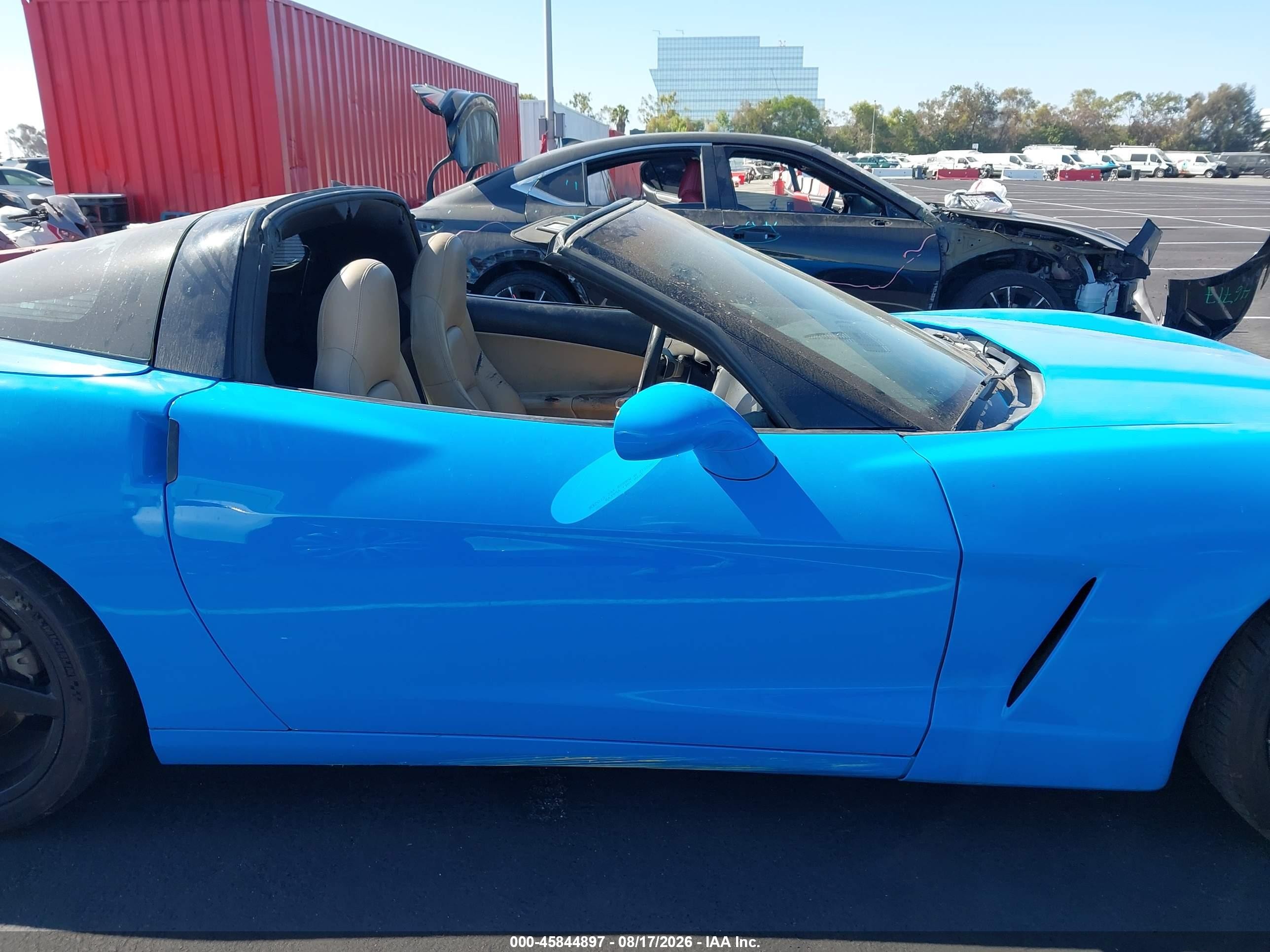 2006 Chevrolet Corvette Blue vin: 1G1YY26U065112352