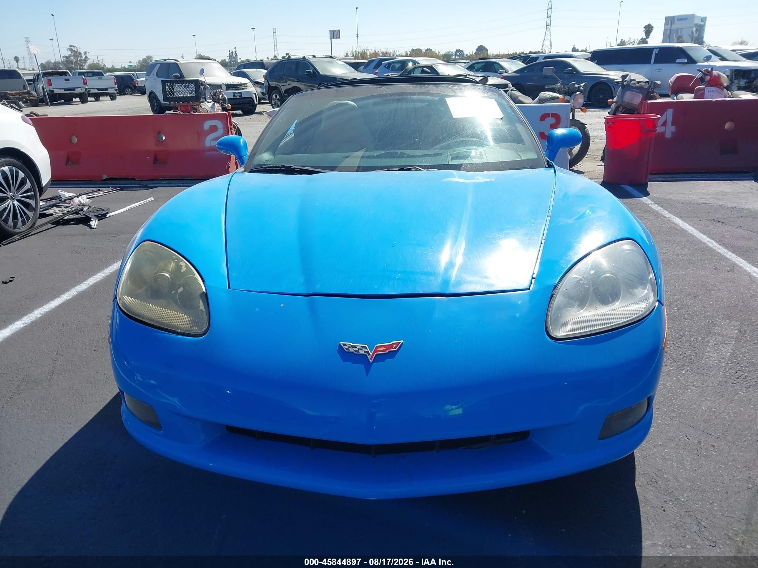 2006 Chevrolet Corvette Blue vin: 1G1YY26U065112352