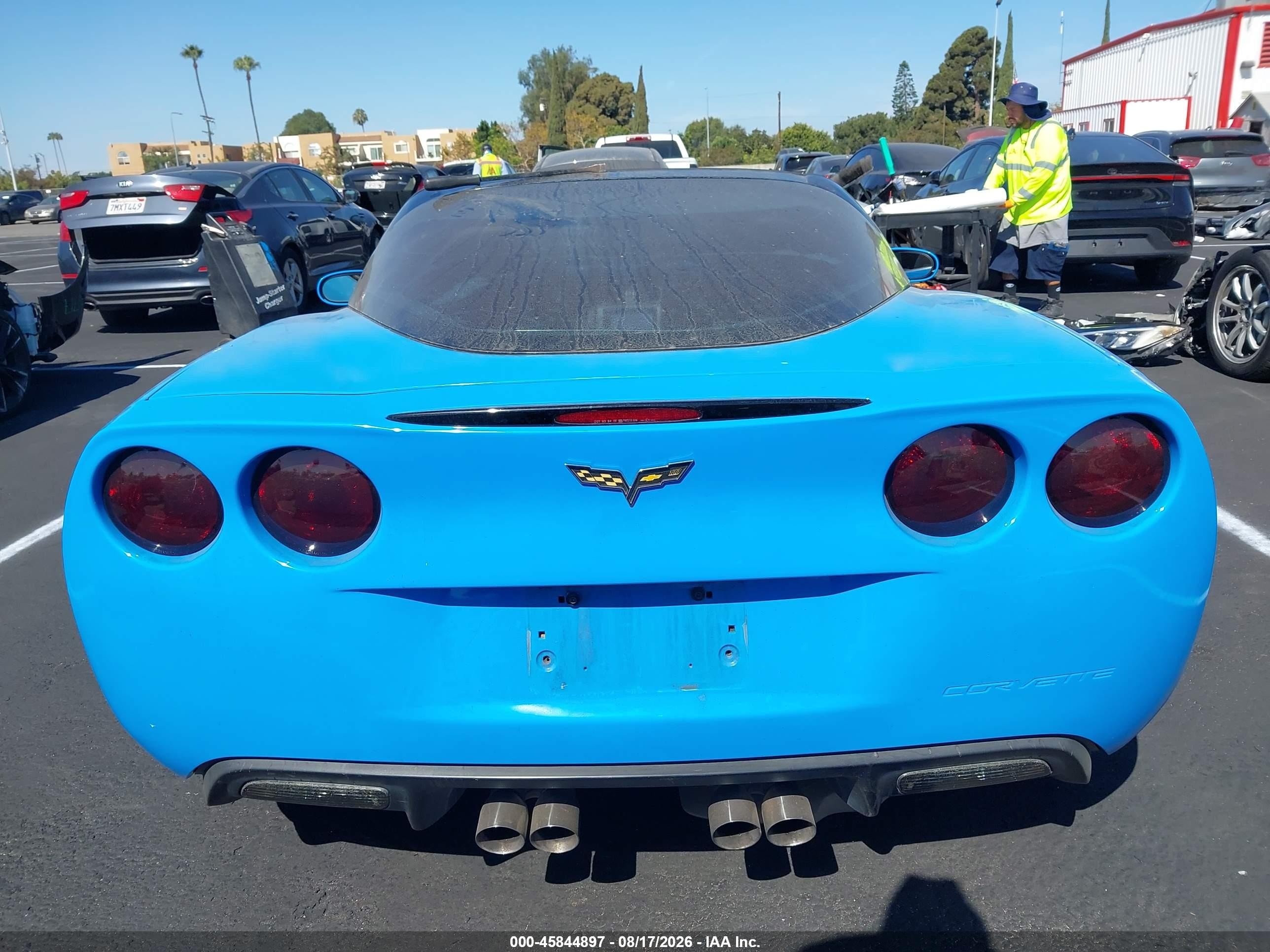 2006 Chevrolet Corvette Blue vin: 1G1YY26U065112352