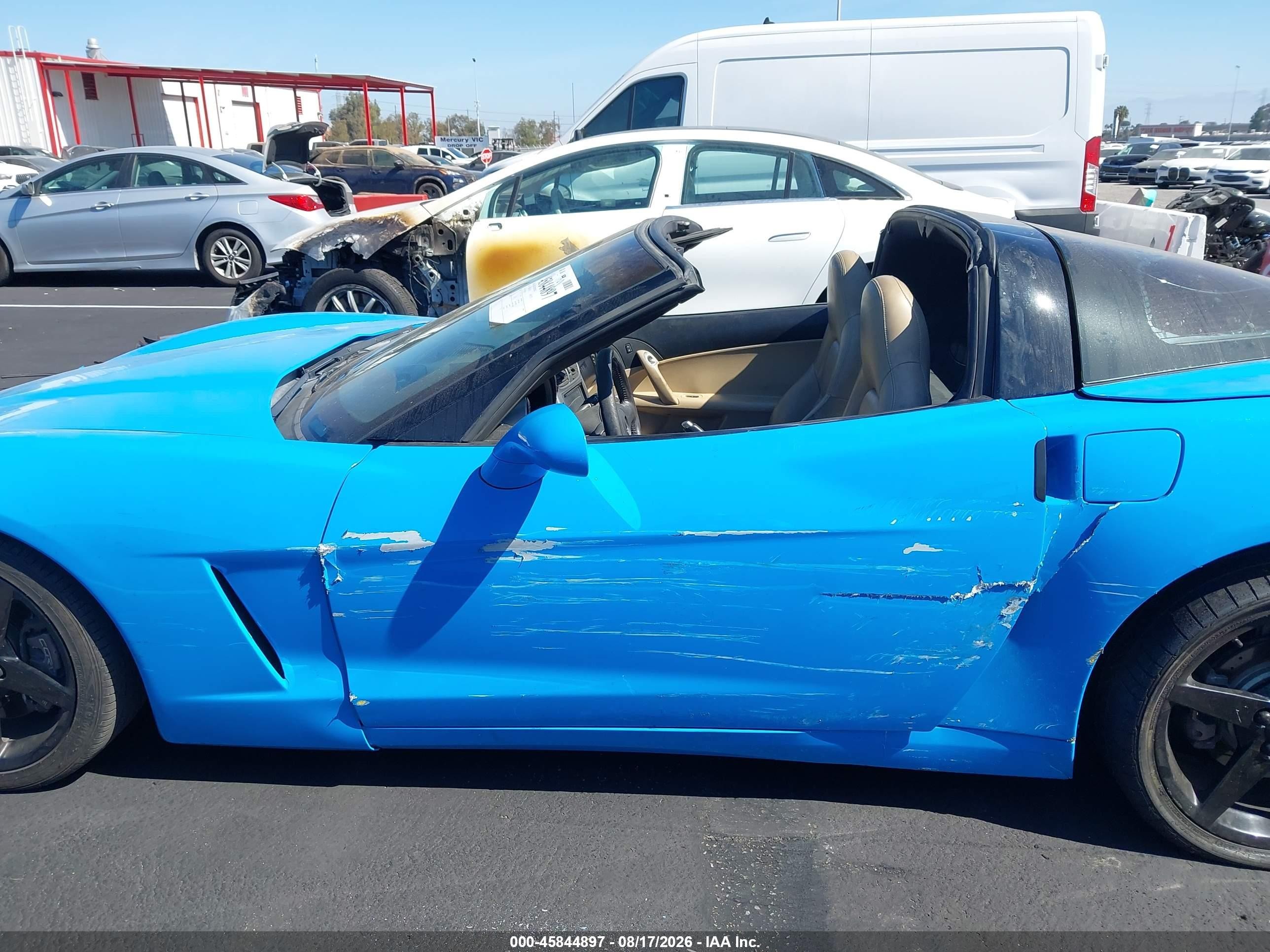 2006 Chevrolet Corvette Blue vin: 1G1YY26U065112352