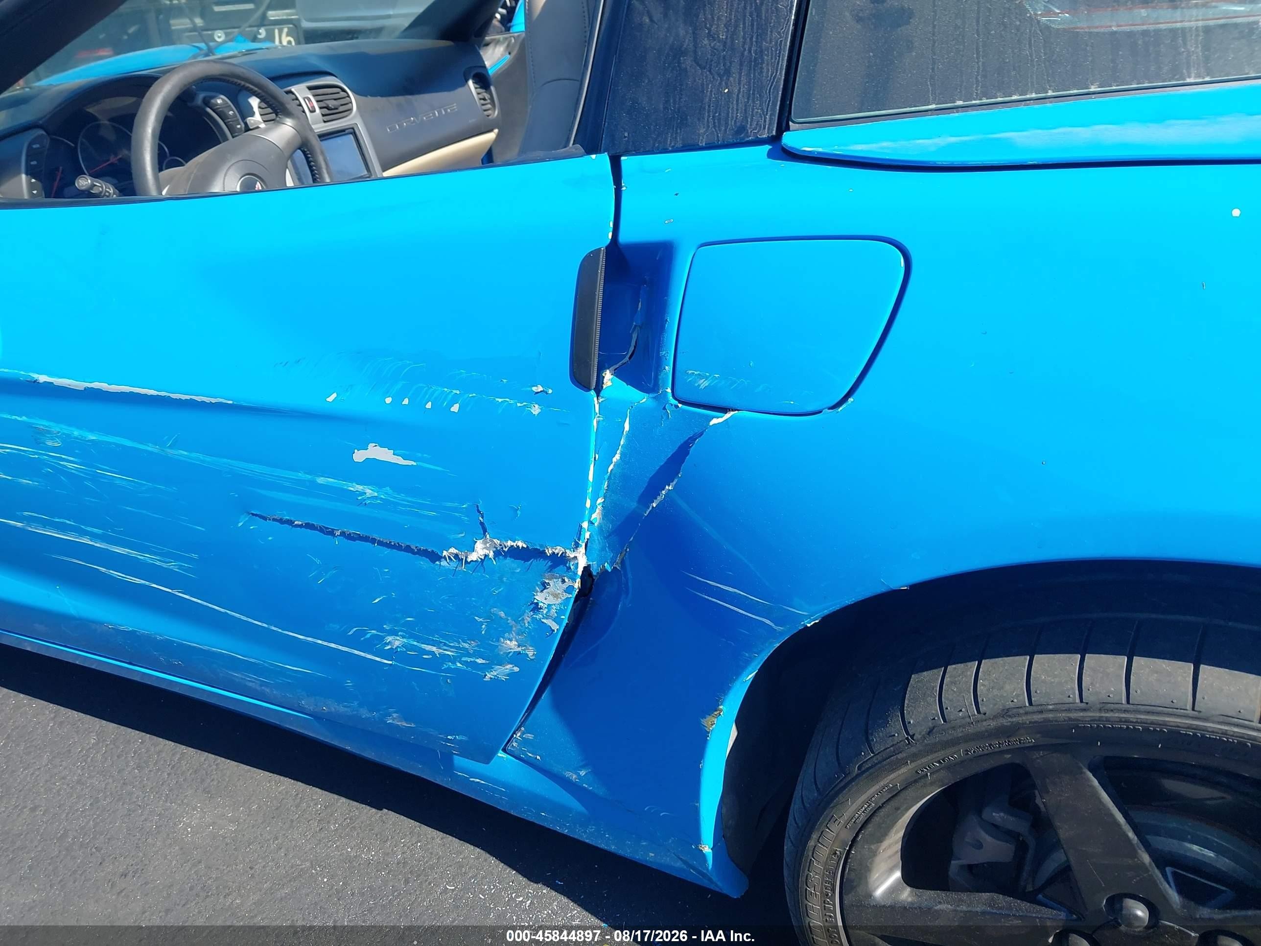 2006 Chevrolet Corvette Blue vin: 1G1YY26U065112352
