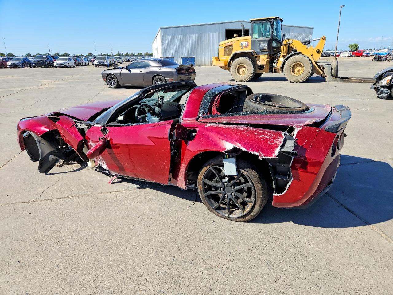2007 Chevrolet Corvette Red vin: 1G1YY26U075109050