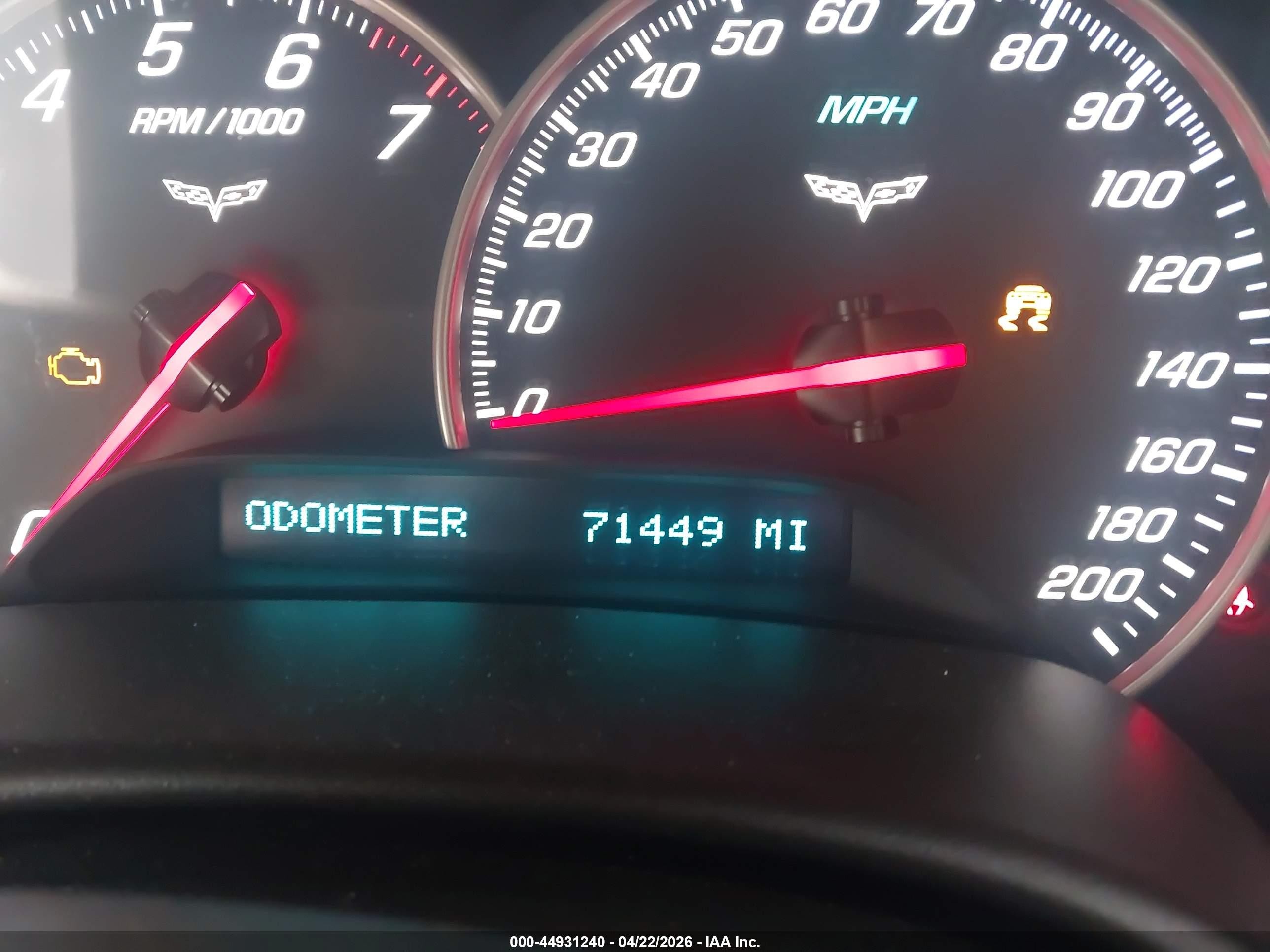 2007 Chevrolet Corvette   White vin: 1G1YY26U075114572