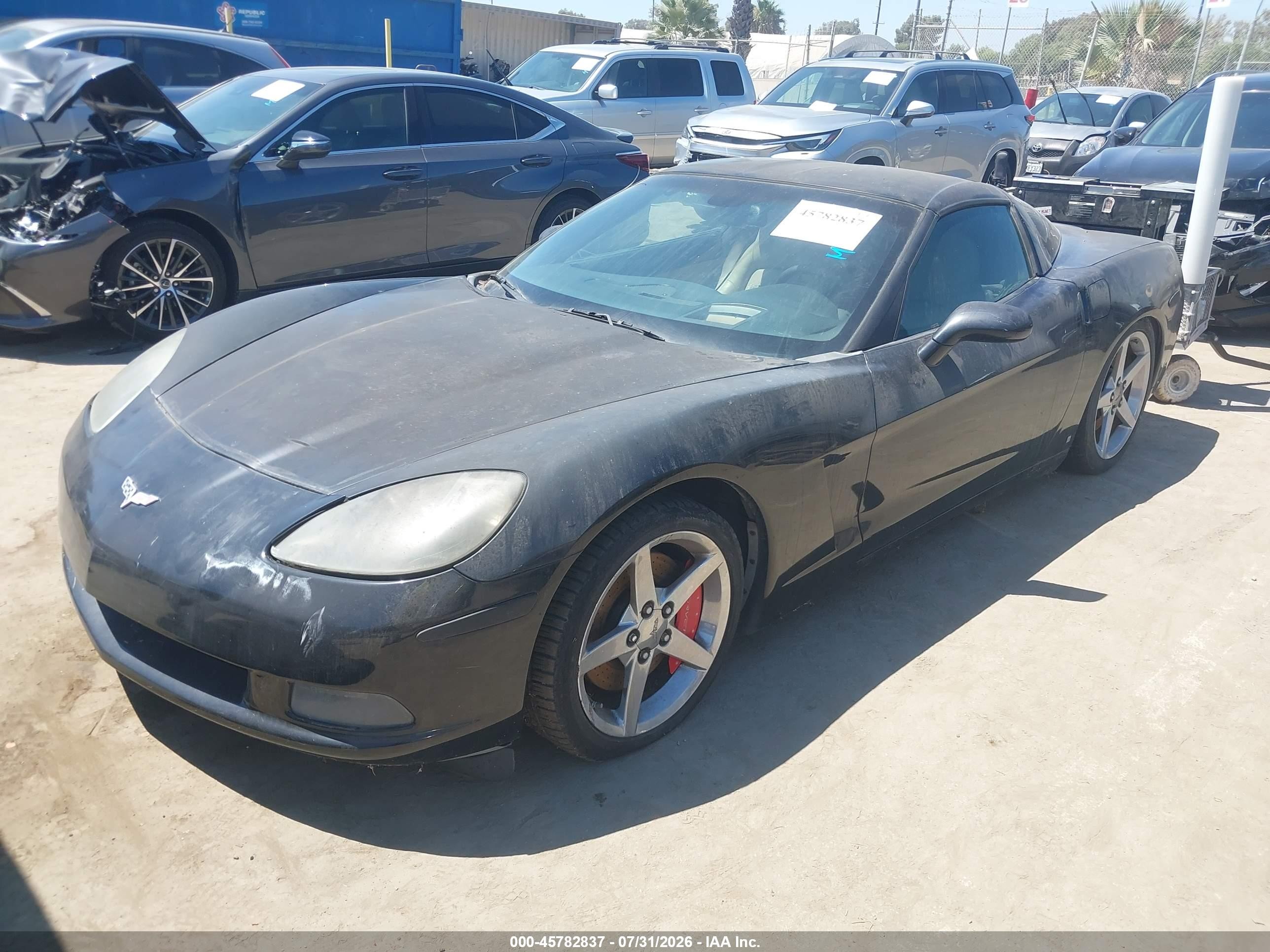 2007 Chevrolet Corvette   Black vin: 1G1YY26U175134751