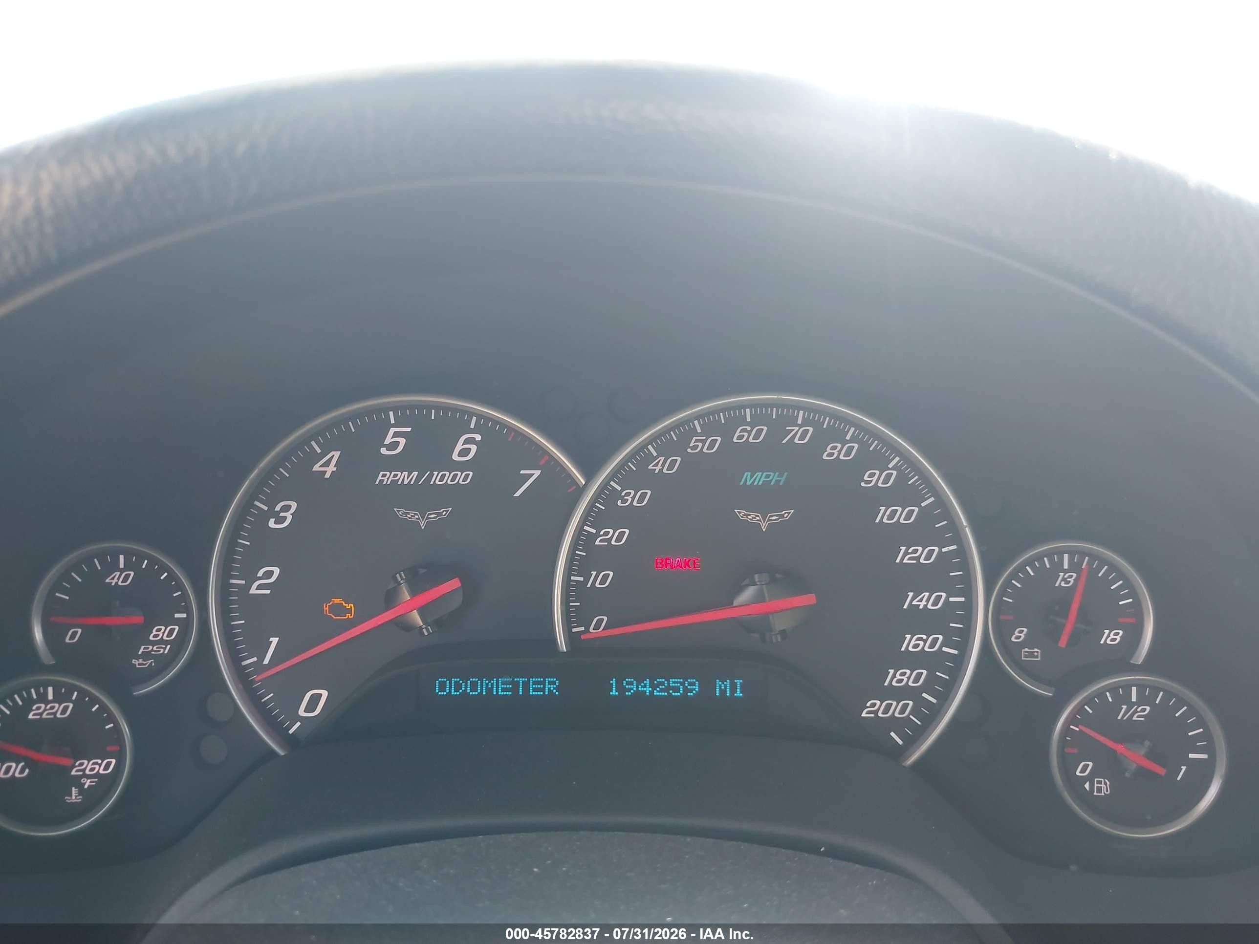 2007 Chevrolet Corvette   Black vin: 1G1YY26U175134751