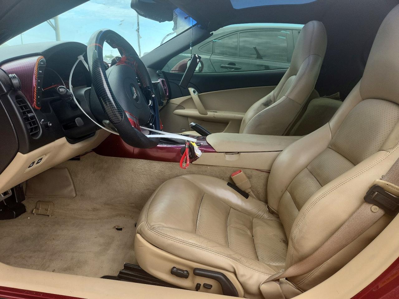 2007 Chevrolet Corvette Burgundy vin: 1G1YY26U375110175