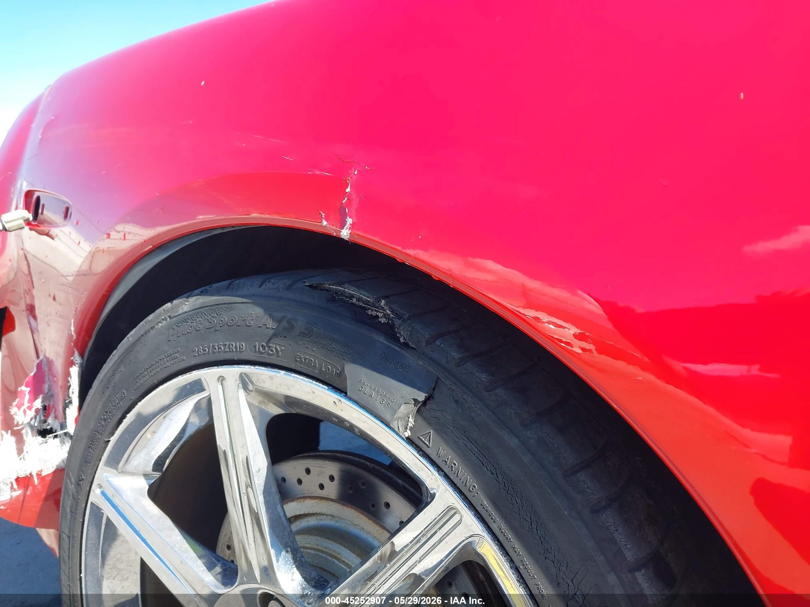 2007 Chevrolet Corvette Red vin: 1G1YY26U375128028