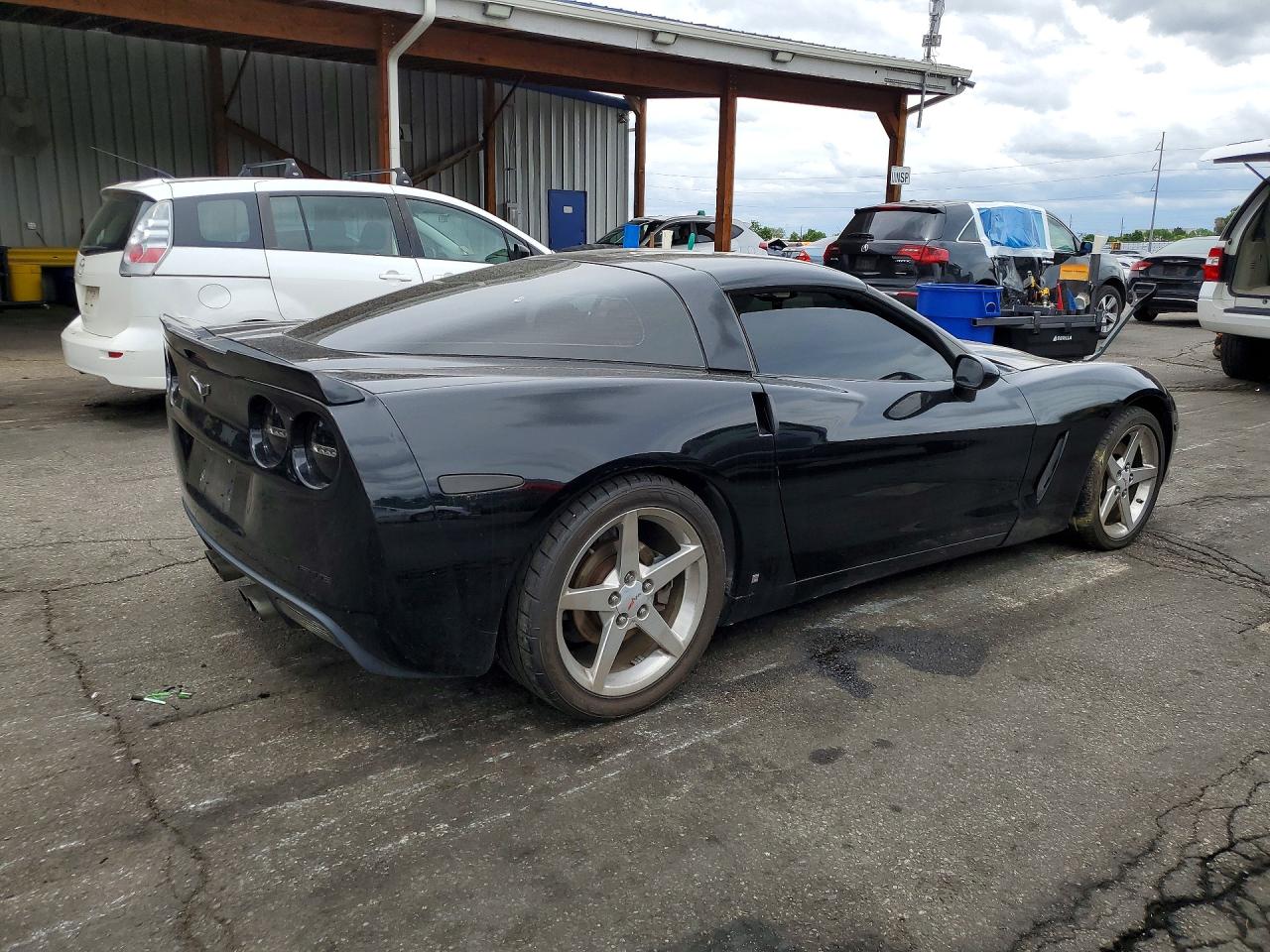2006 Chevrolet Corvette Black vin: 1G1YY26U565114596