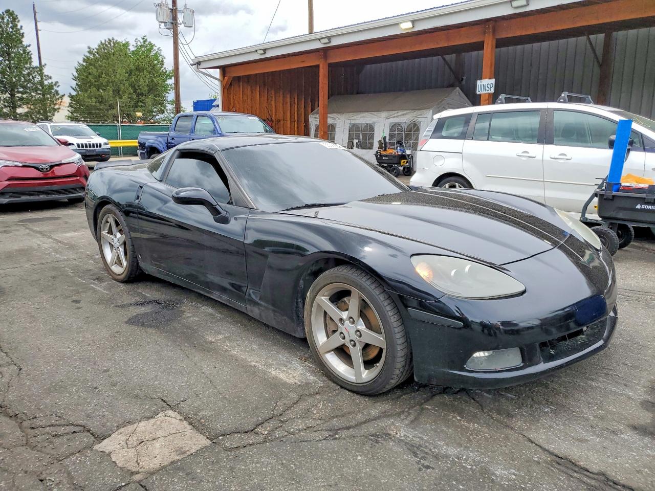 2006 Chevrolet Corvette Black vin: 1G1YY26U565114596