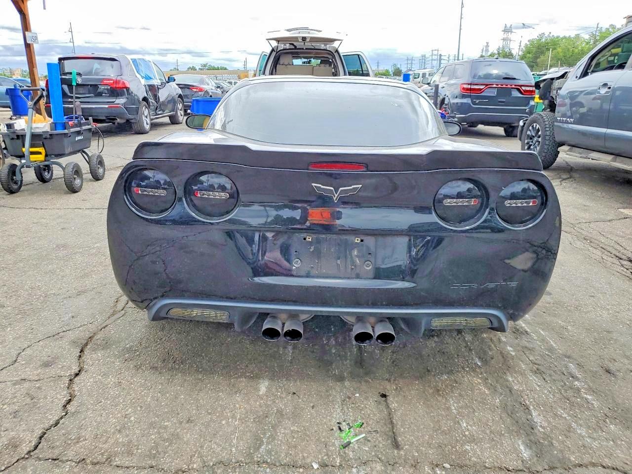 2006 Chevrolet Corvette Black vin: 1G1YY26U565114596