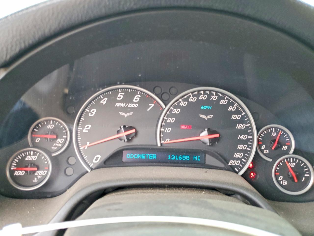 2006 Chevrolet Corvette Black vin: 1G1YY26U565114596